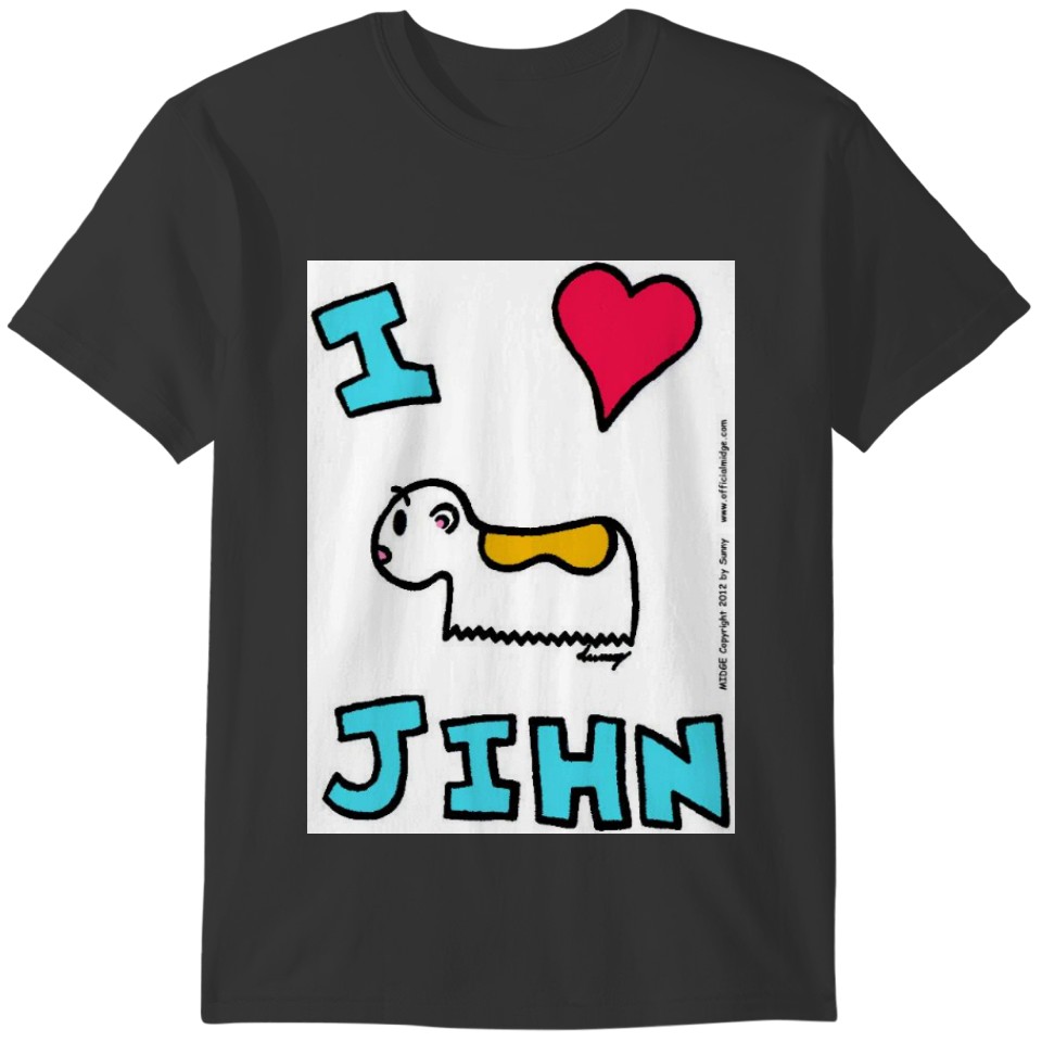 I Heart Jihn Womens Baby Doll T-shirt