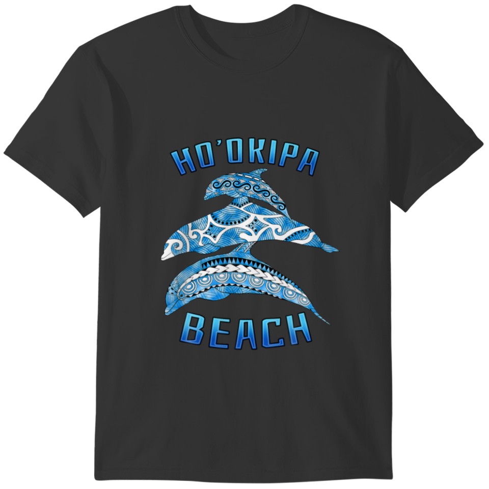 Ho'okipa Hawaii Vacation Tribal Dolphins T-shirt