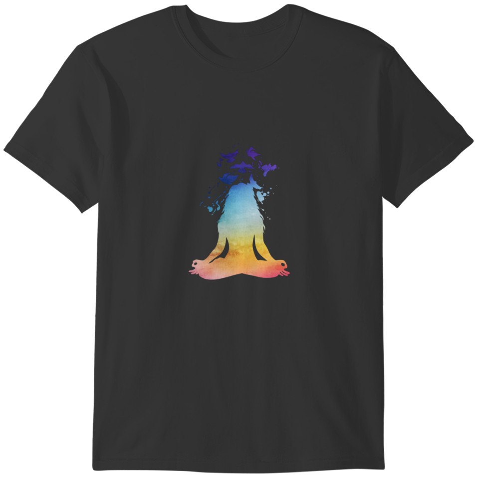 Rainbow yoga T-shirt