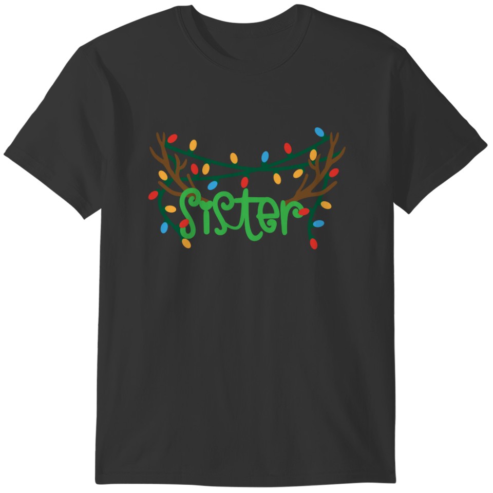 Christmas Reindeer Antlers | Sister T-shirt