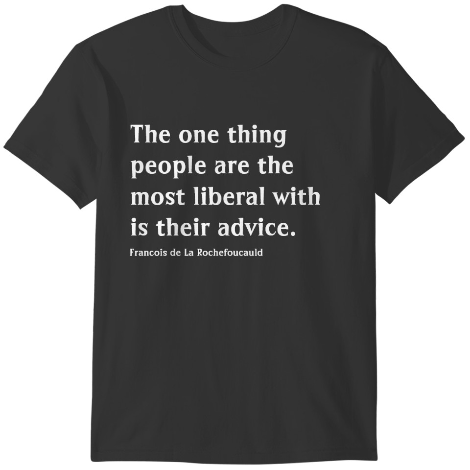 Liberal with Advice Typography T-shirt