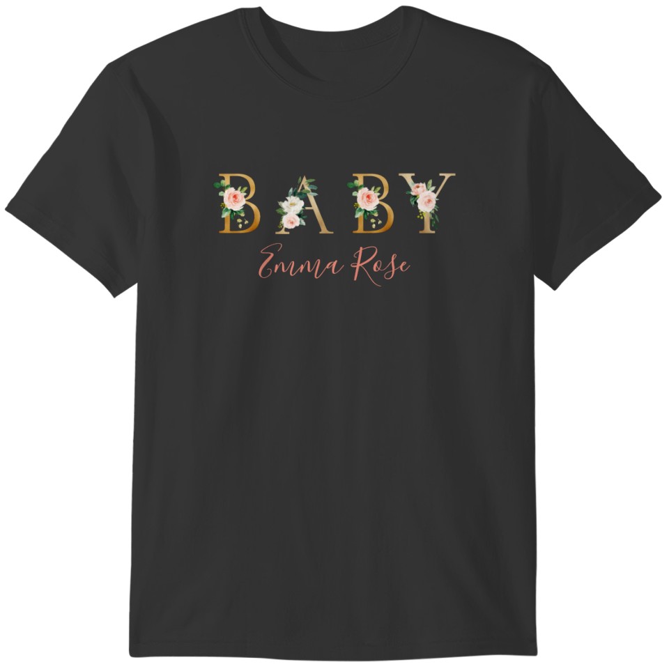 Custom Baby Girl Name T-shirt