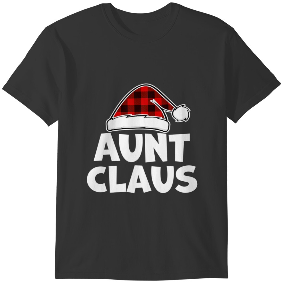 Funny Aunt Claus Christmas Pajamas Santa Gift T-shirt
