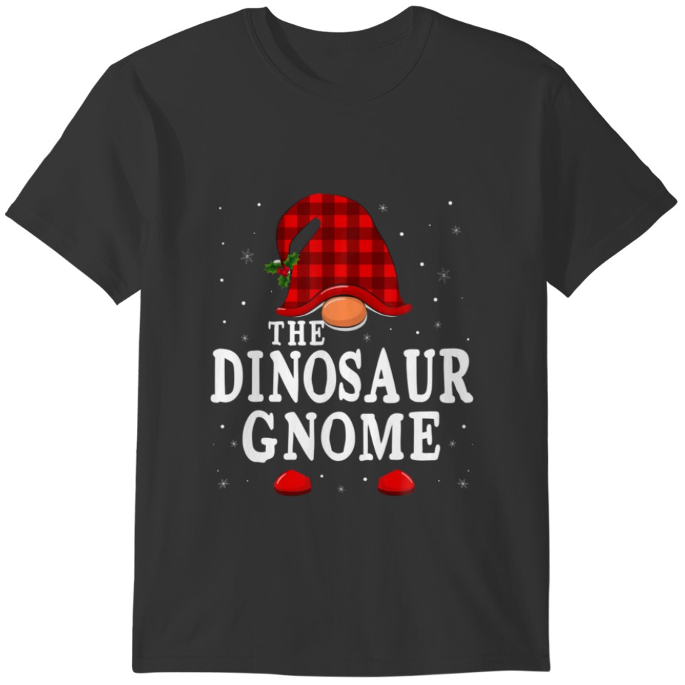 Dinosaur Gnome Matching Family Group Christmas Par T-shirt