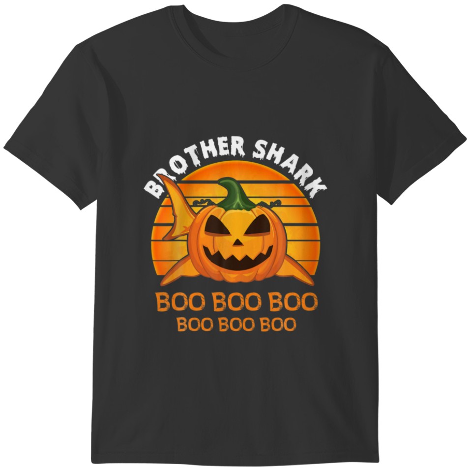 Brother Shark Boo Boo Boo Funny Halloween Gift T-shirt