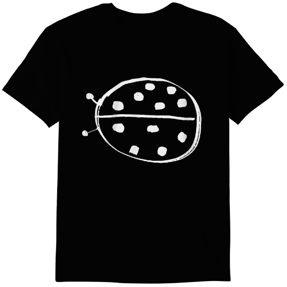 Anvil Ladybug Animal T-shirt, Men's Size S cotton white type Vintage Second Hand main image 1