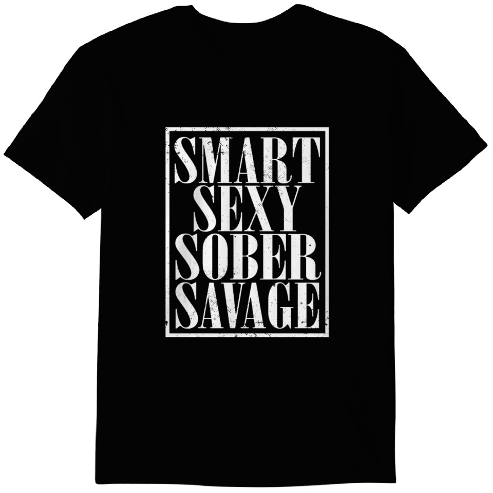 Sexy, Strong and Sober - Sobriety T-Shirt Gifts for Men