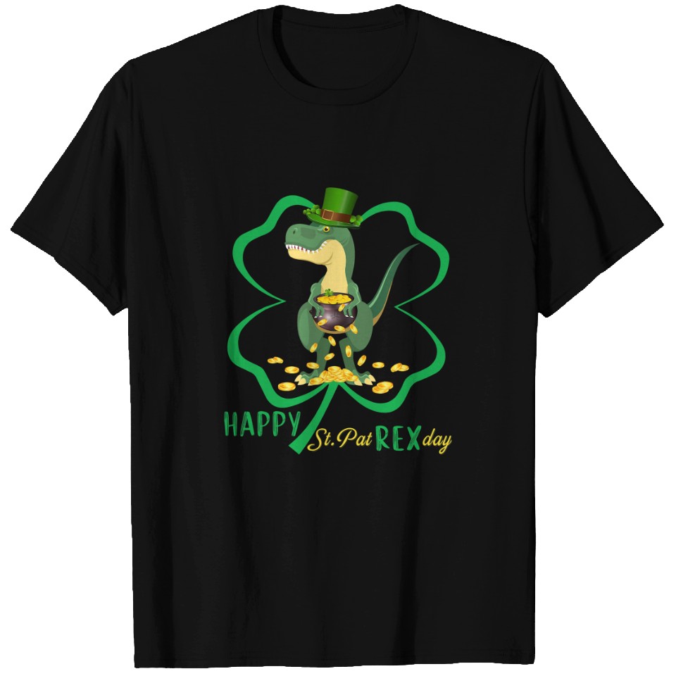 Lucky Saurus Rex Dinosaur St. Patrick's Day Toddler T-shirt