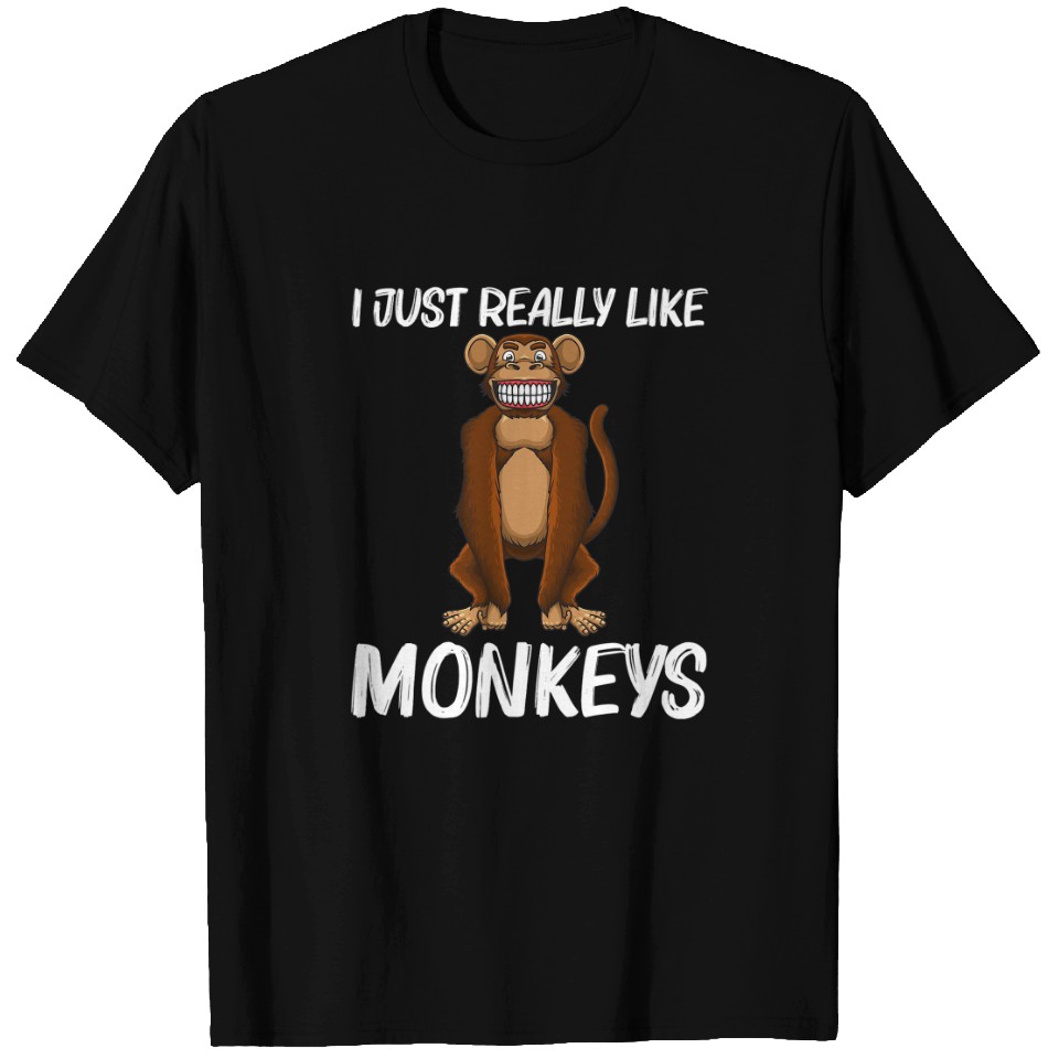 Monkey Lover Funny Monkey Art For Men Women Primate Animal Monkey Lover ...
