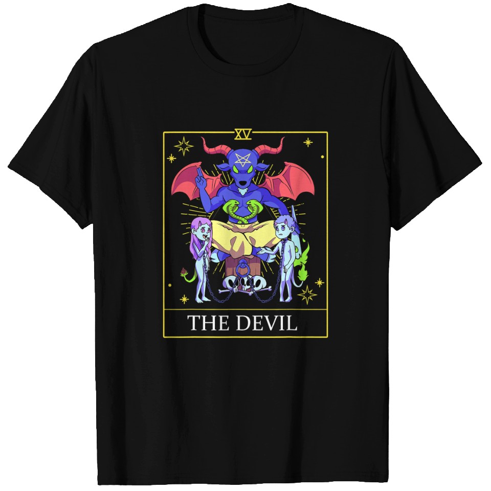 Mysterious Devil Graphic Fitted T-shirt main image 0