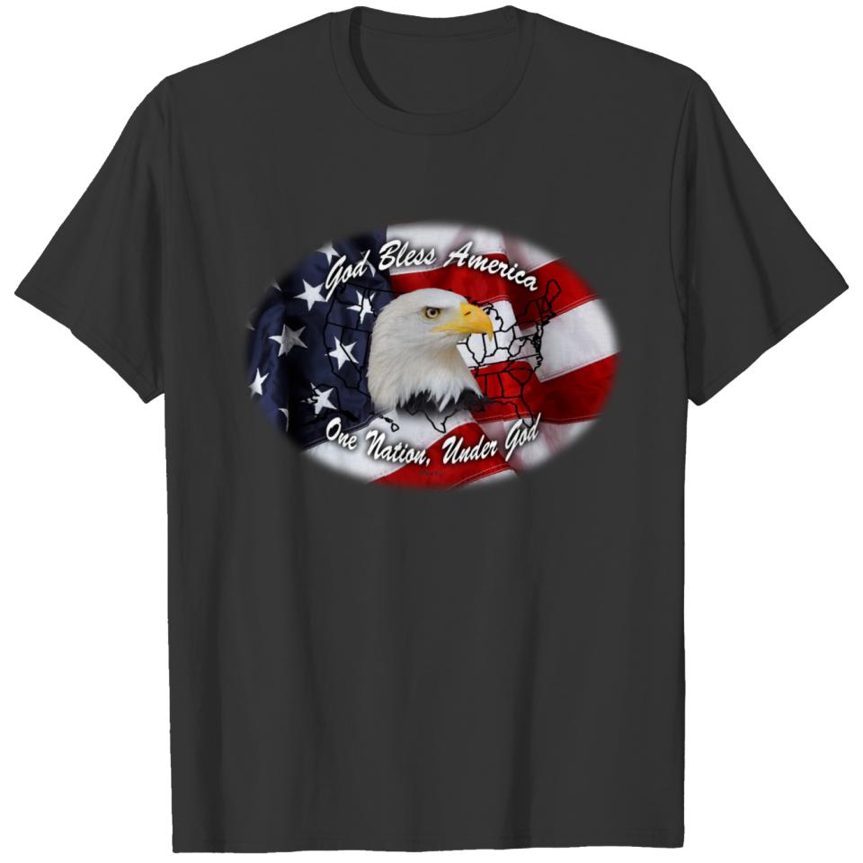 Bless Map Flag Nation T-shirt