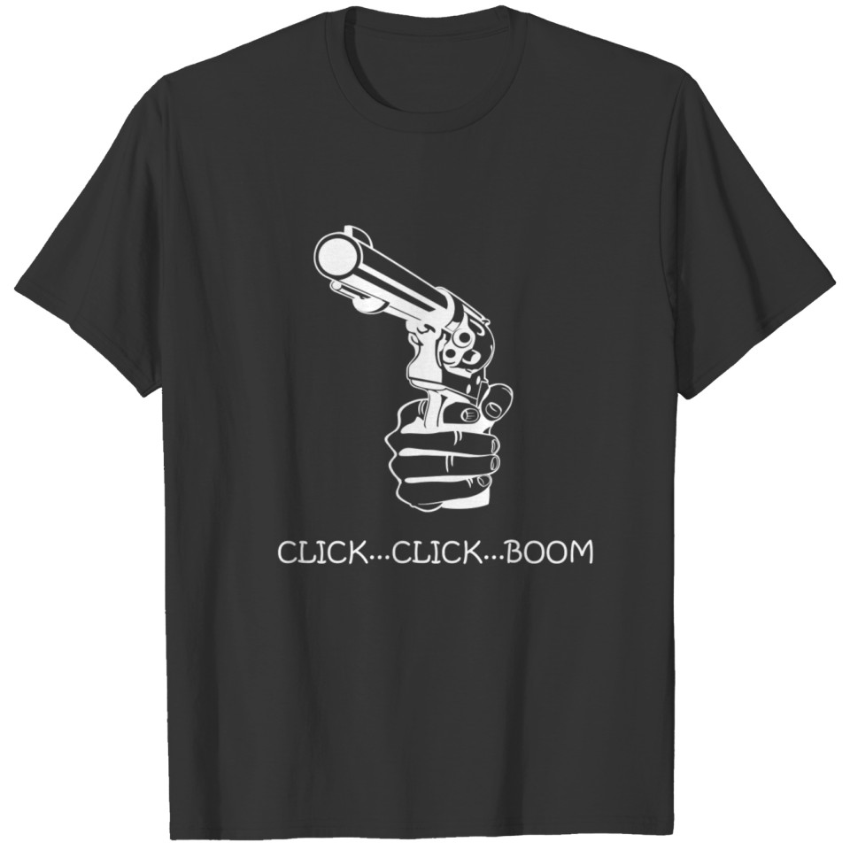 click click boom T-shirt