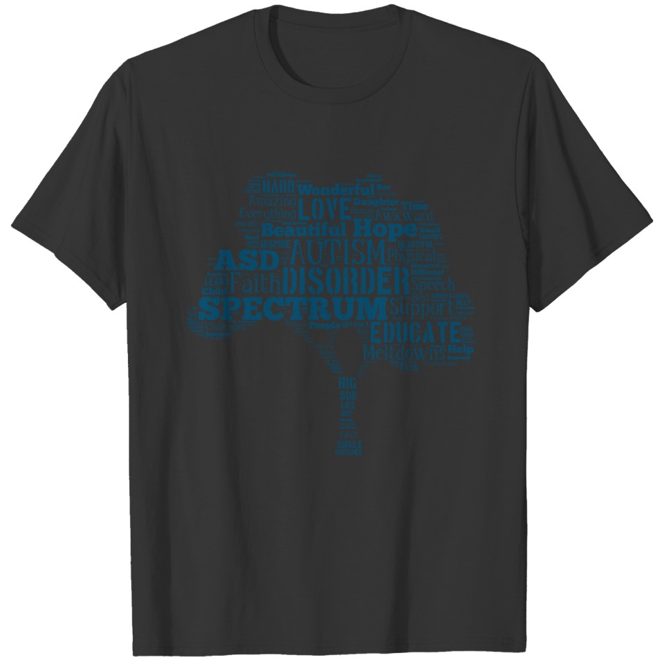 Autism Tree Blue T-shirt