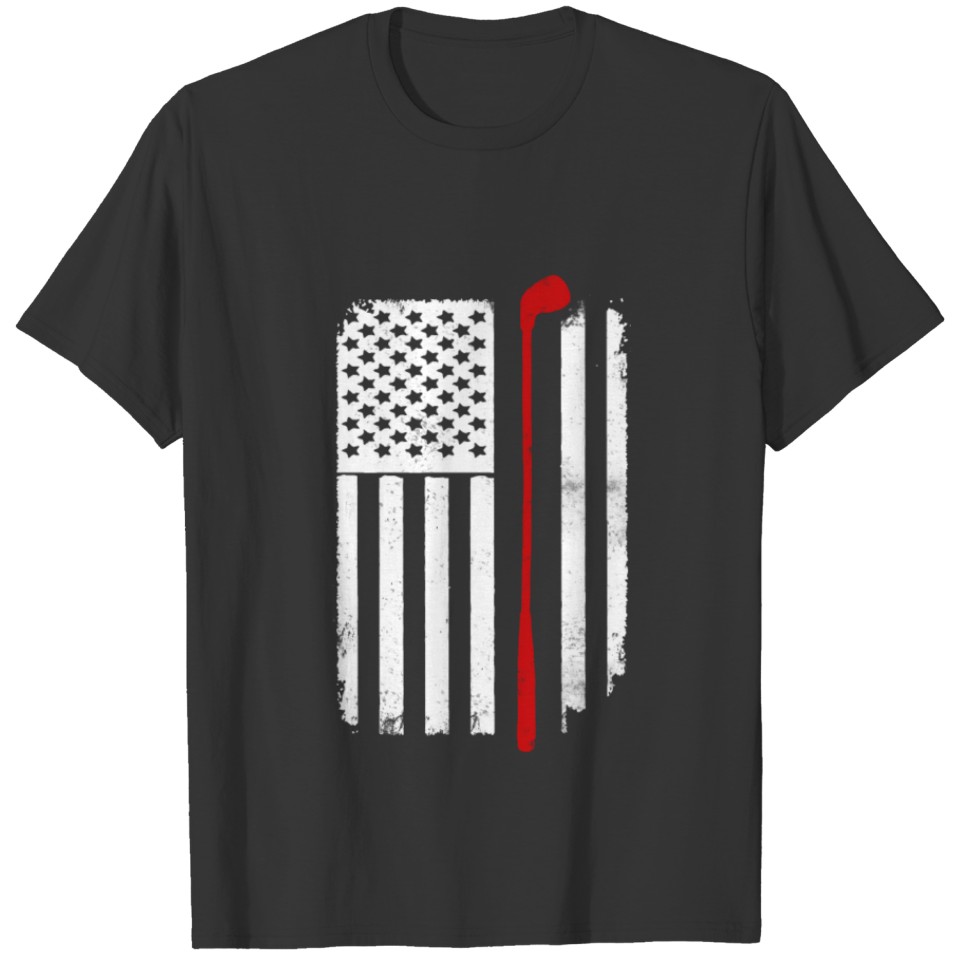 Golf USA flag T-Shirt T-shirt
