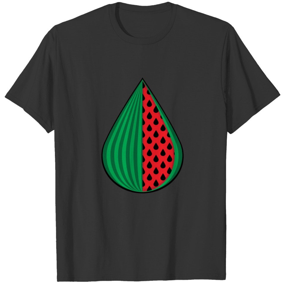 Melon Drops Charcoal Hoodie T-shirt