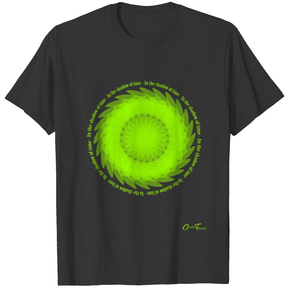 Floral-wheel-neongreen T-shirt