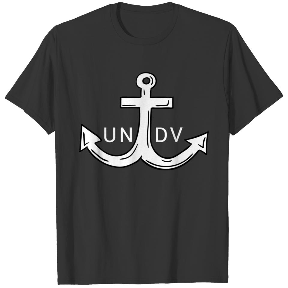 UNDV Anchor copy whiote T-shirt