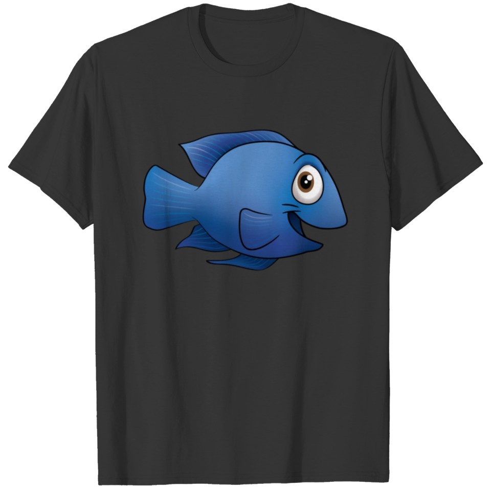 Funny Cartoon Fish T-shirt