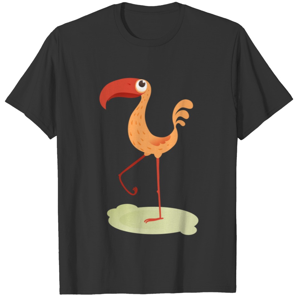 Cute orange bird T-shirt