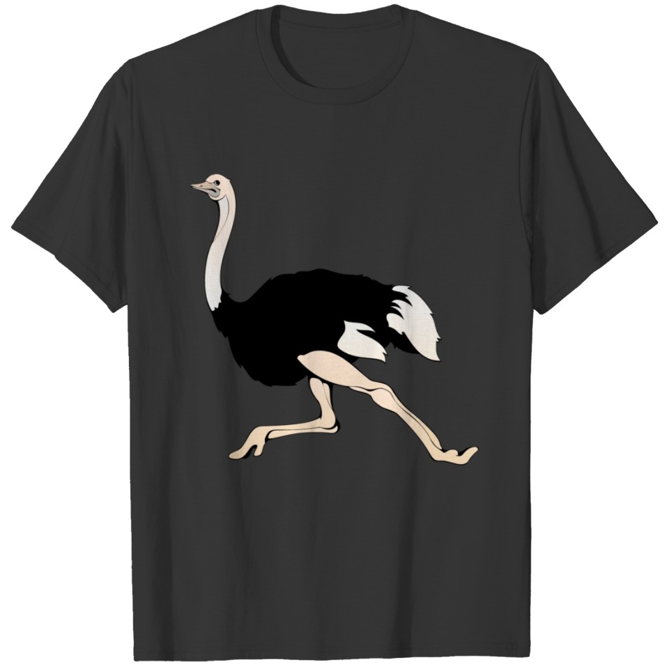Ostrich running T-shirt