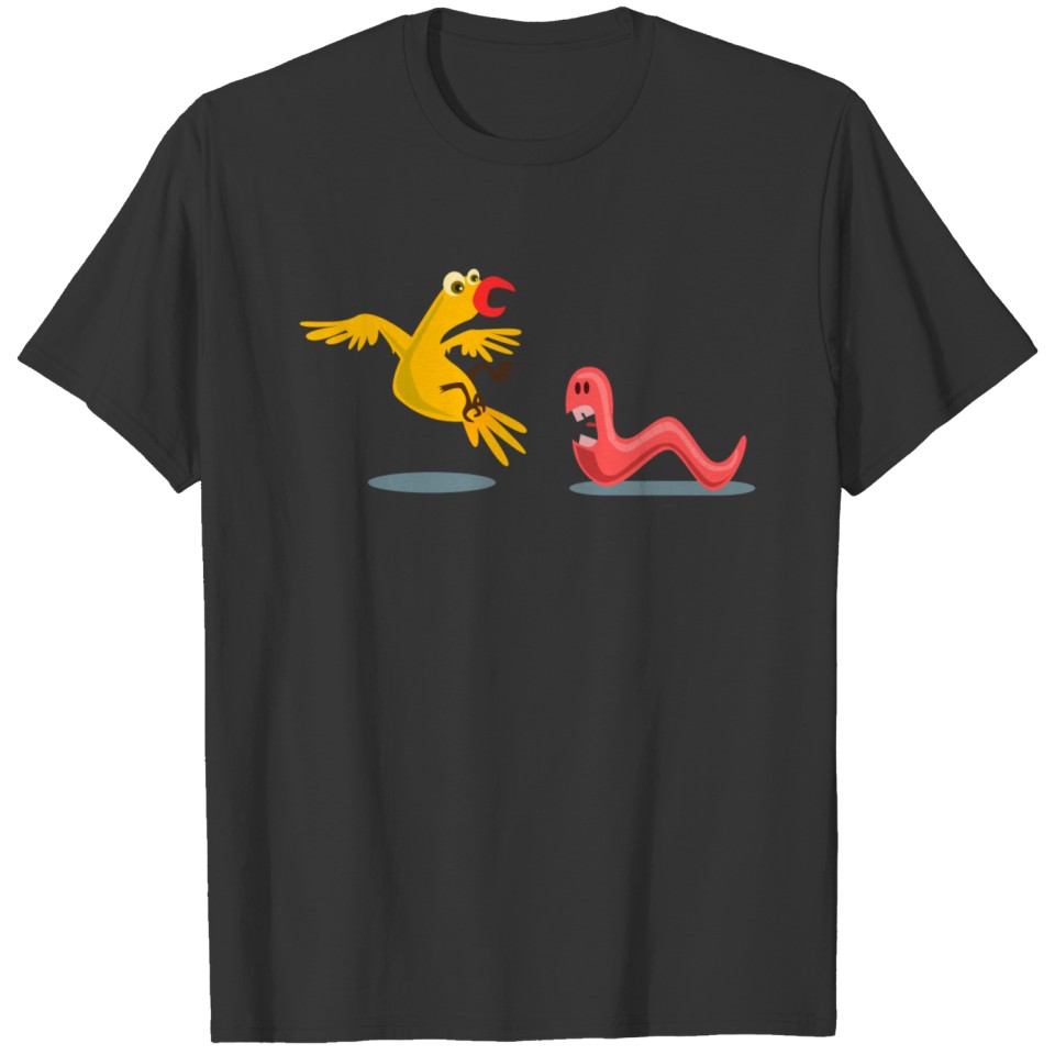 Yellow bird early eat scared the Kablam T Shirts