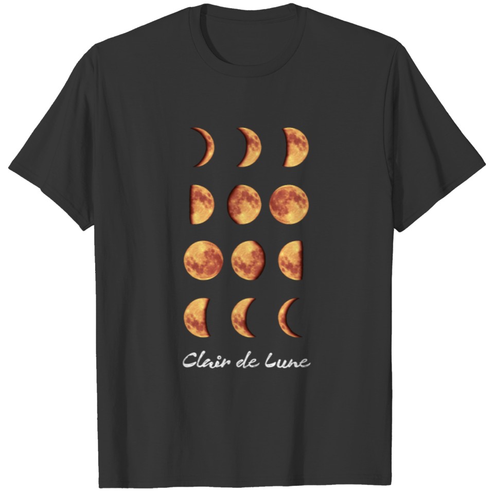 Clair de Lune Moon Phases Tee T-shirt