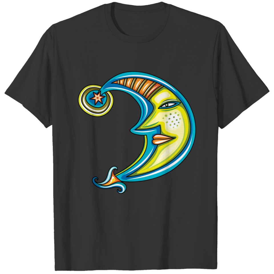 Crescent cartoon design T-shirt