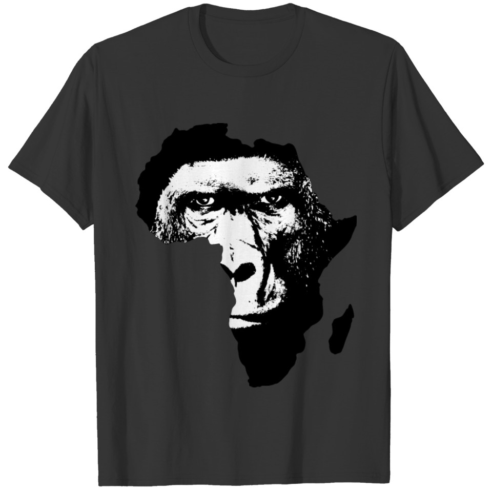 Africa map Baboon T-shirt