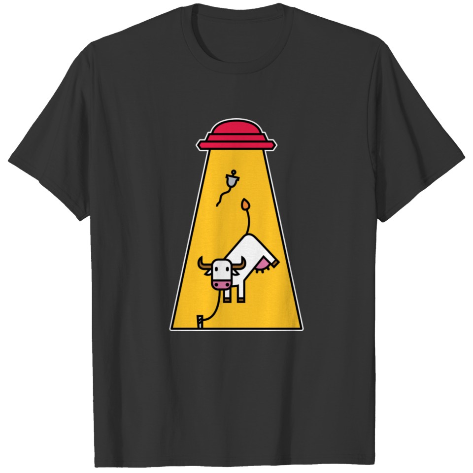 UFO cow kidnapping T-shirt