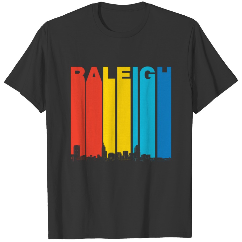 Vintage Raleigh North Carolina Skyline T Shirts