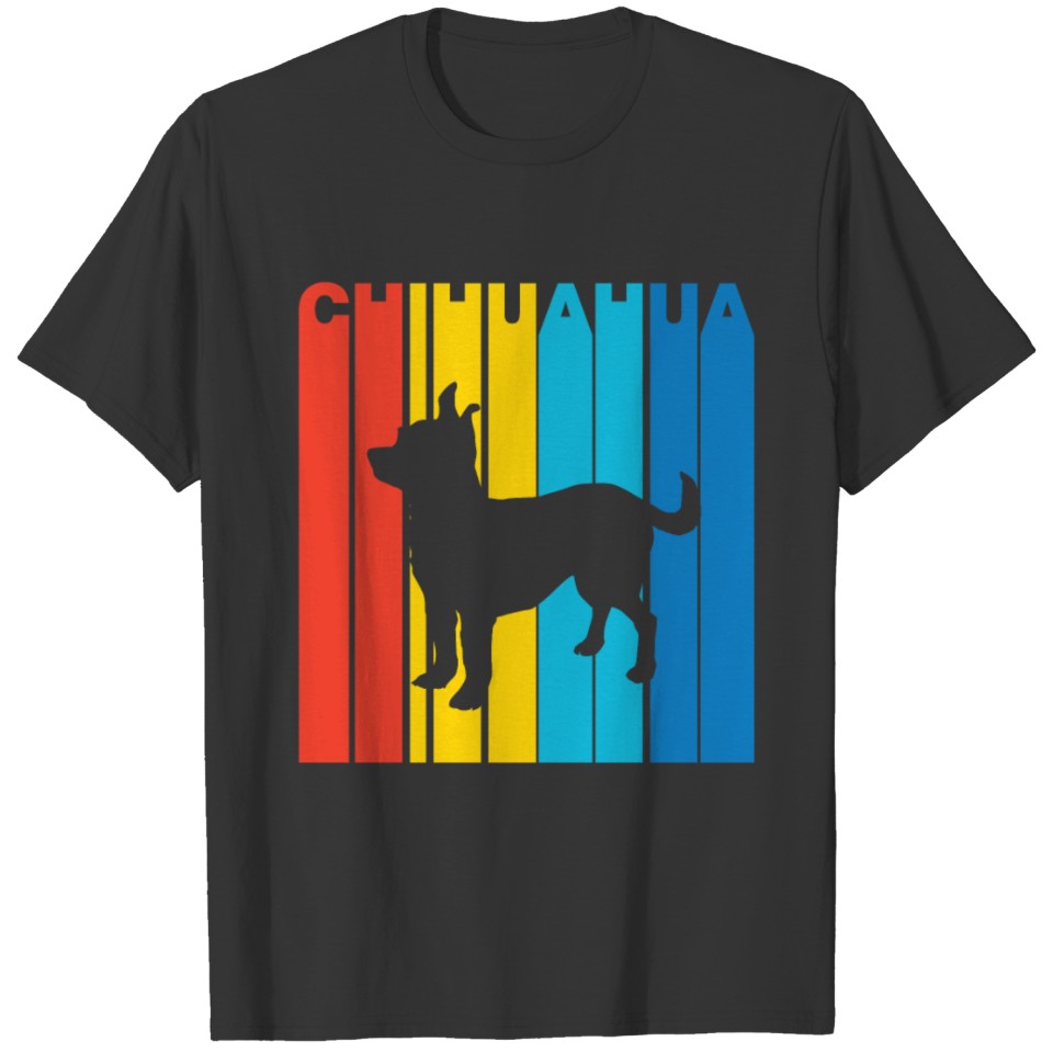 Vintage Chihuahua Silhouette Dog Owner T-Shirt T-shirt