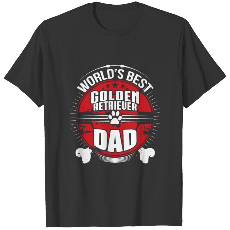 World's Best Golden Retriever Dad Dog Owner Shirt T-shirt