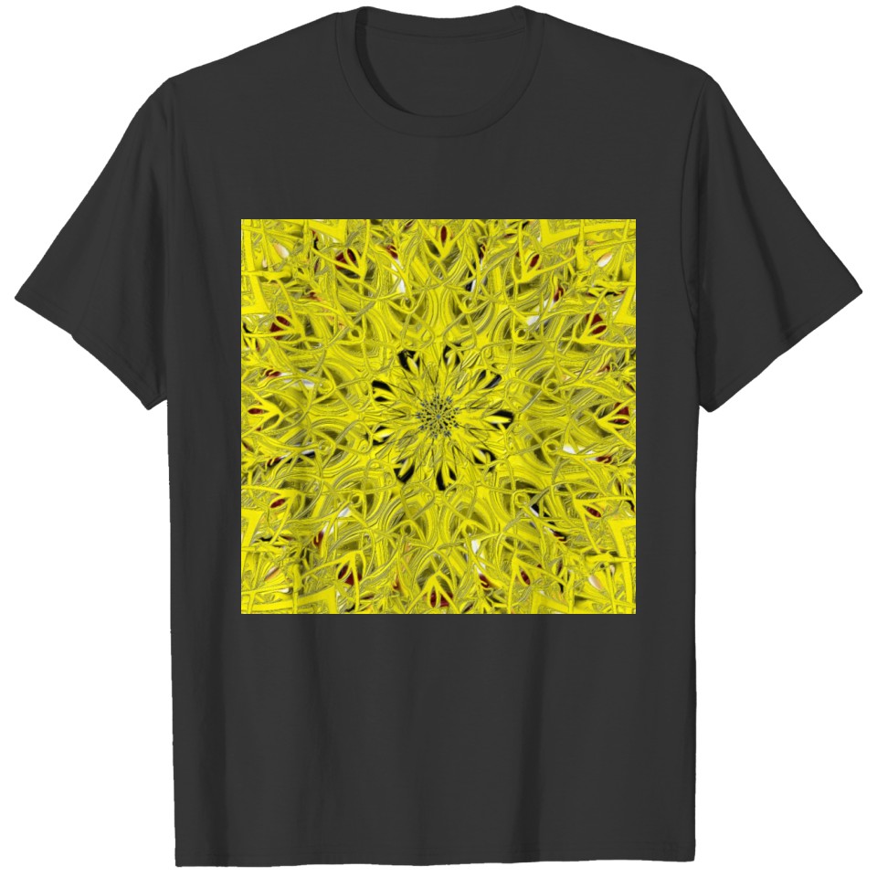 abstract-yellow digital painting T Shirts