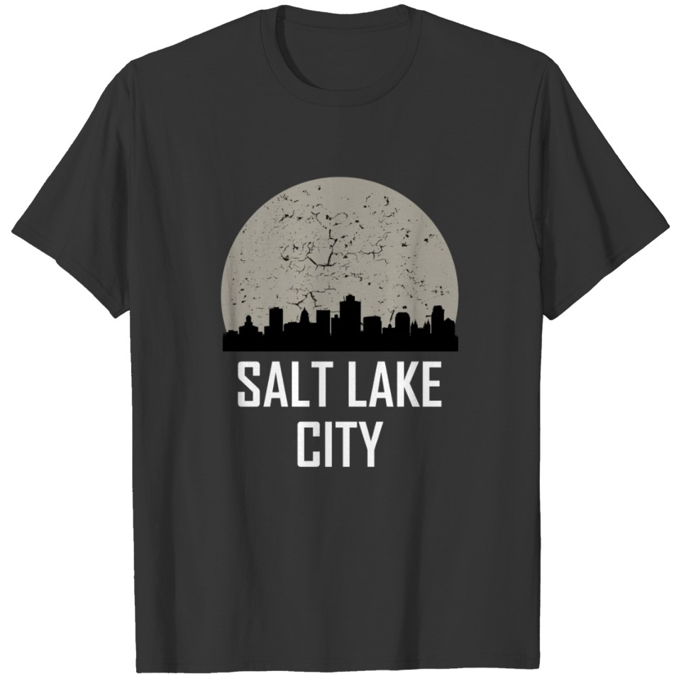 Salt Lake City Full Moon Skyline T-shirt