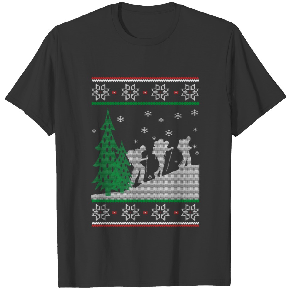 Hiking Christmas T-shirt