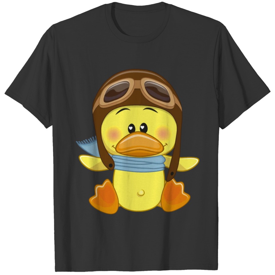 Duck-scarf-sky-pilot-navigator T-shirt