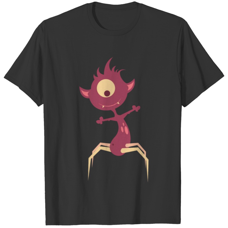 single_eye_cute_spider_monster T-shirt
