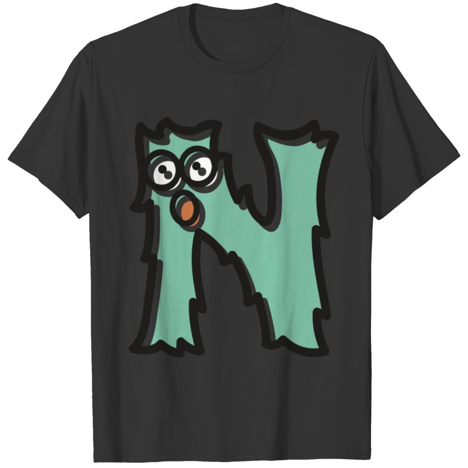 alphabet_monster_N T-shirt
