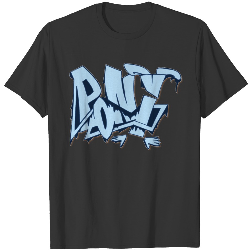 pony_graffiti_blue T-shirt