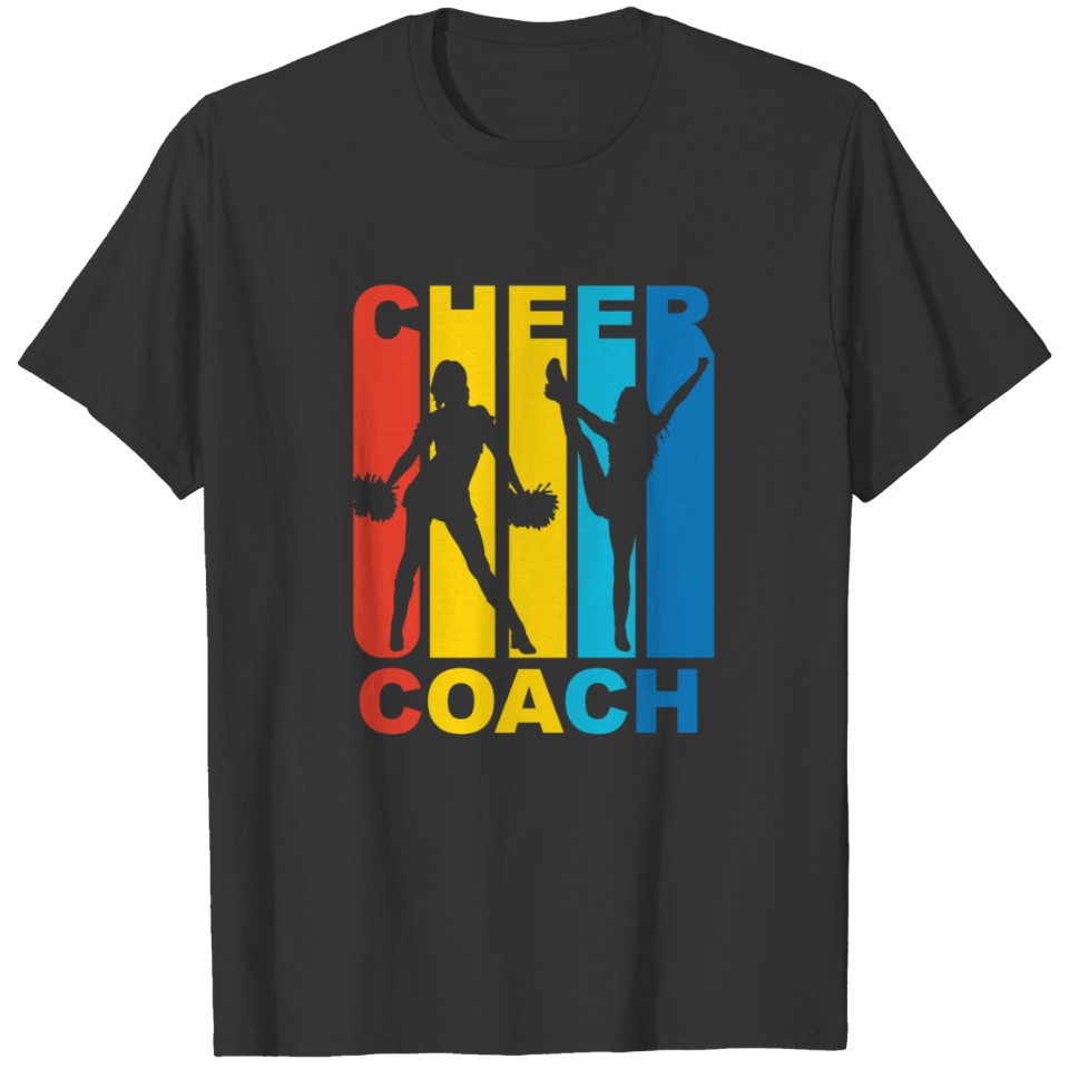 Vintage Cheer Coach Cheerleading Graphic T-shirt