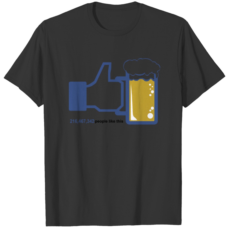 Facebook Parody Beer T-shirt
