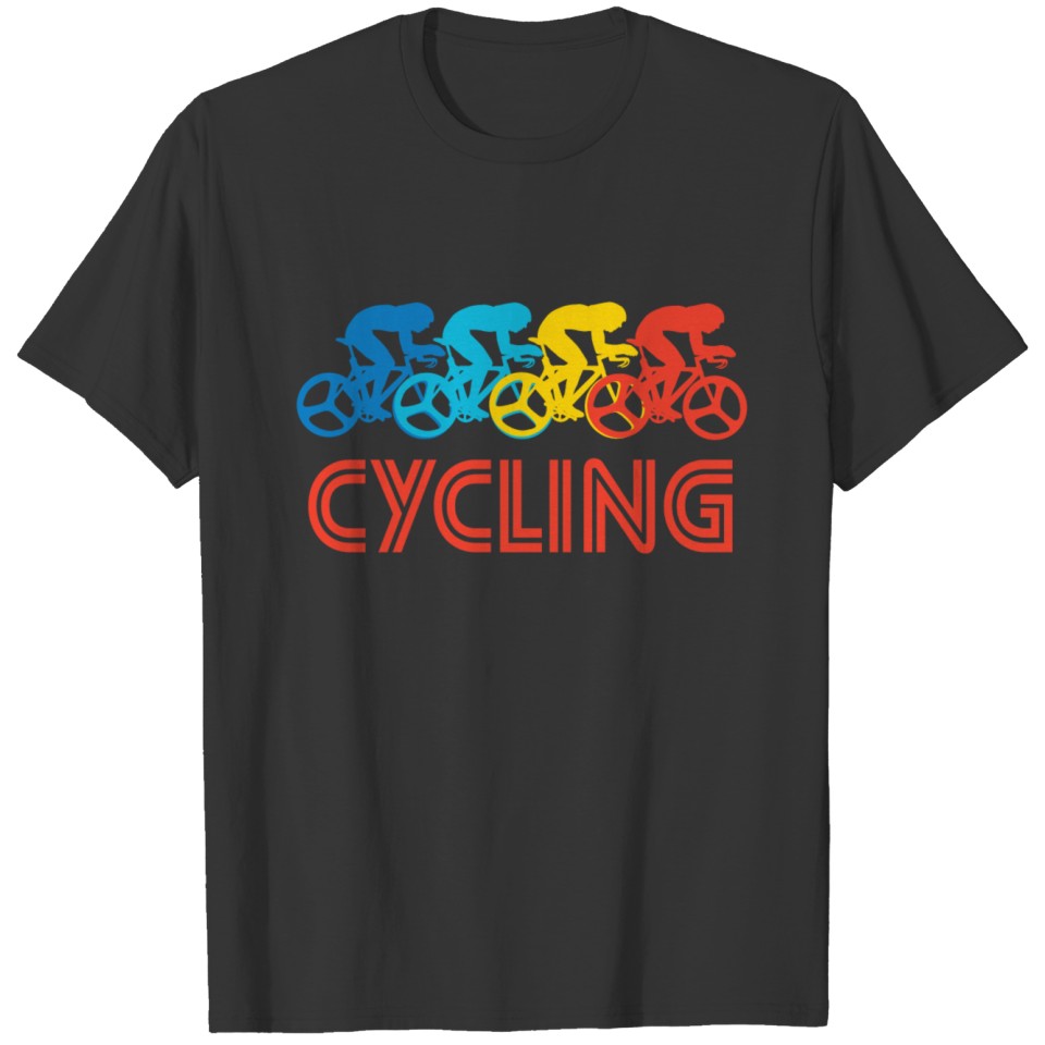 Retro Cycling Pop Art T Shirts