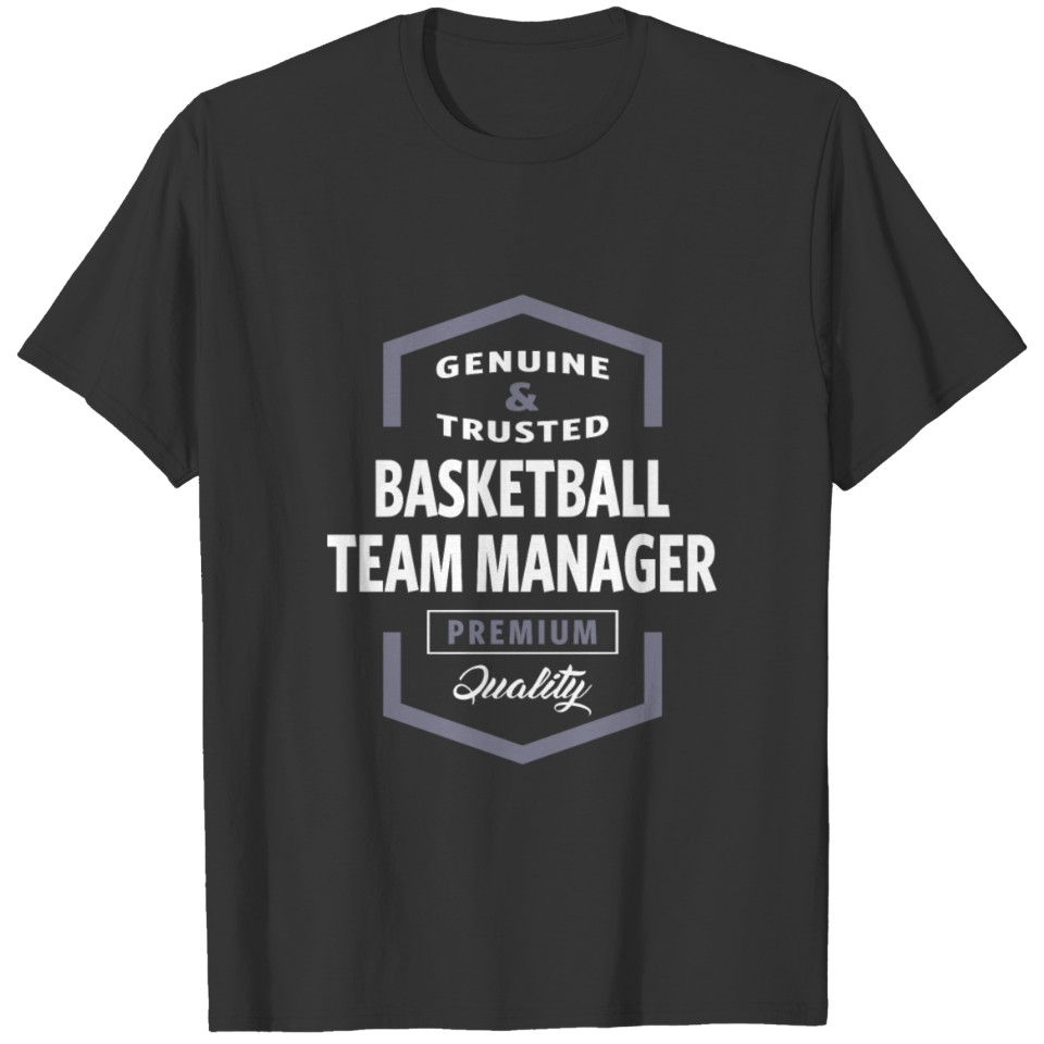 Basketball Team Manager Logo Gift Ideas T-shirt