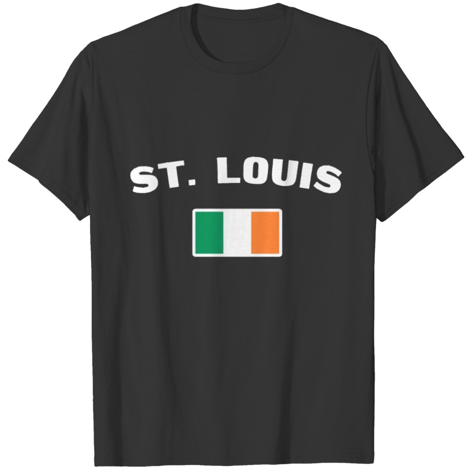 Saint Patrick's Day Saint Louis Irish Flag T-shirt