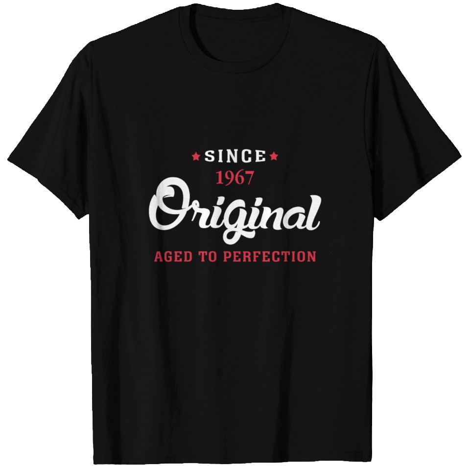 Homme Tee-Shirt Millésime Vieilli à la Perfection 1967 59 Ans T-Shirt Graphique Idée Cadeau 59e Anniversaire Vintage Année 1967 Nouveauté Rouge XS