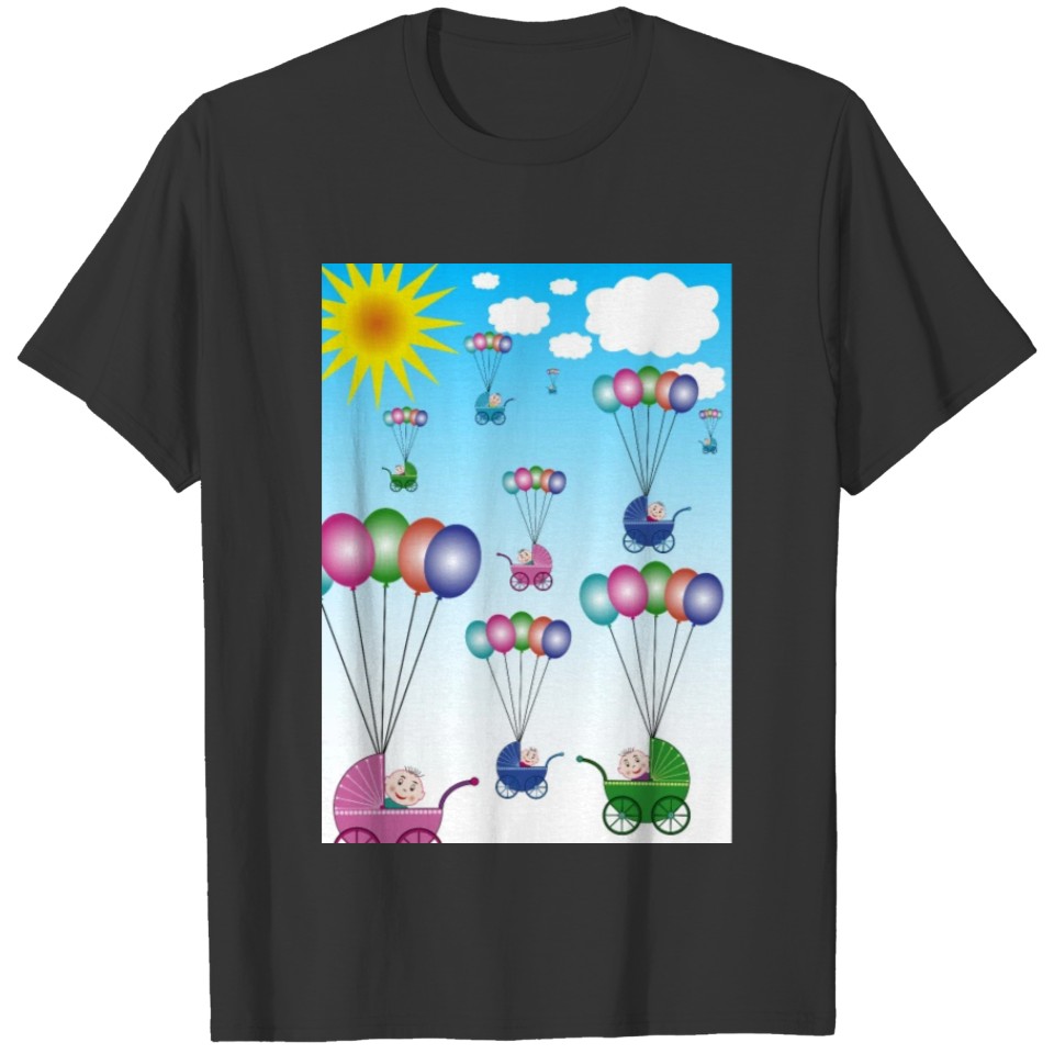 strollers in the sky T-shirt