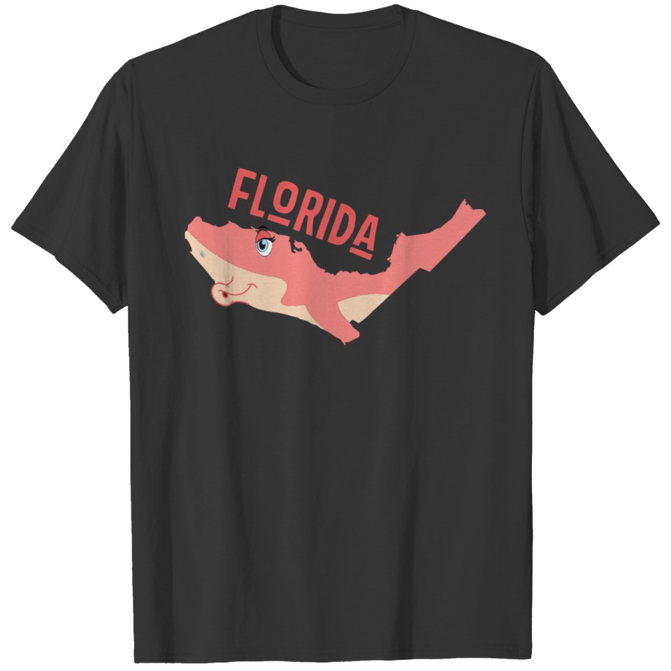 Florida: a funny map. T-shirt