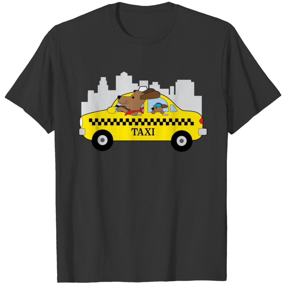 new york taxi dog T Shirts