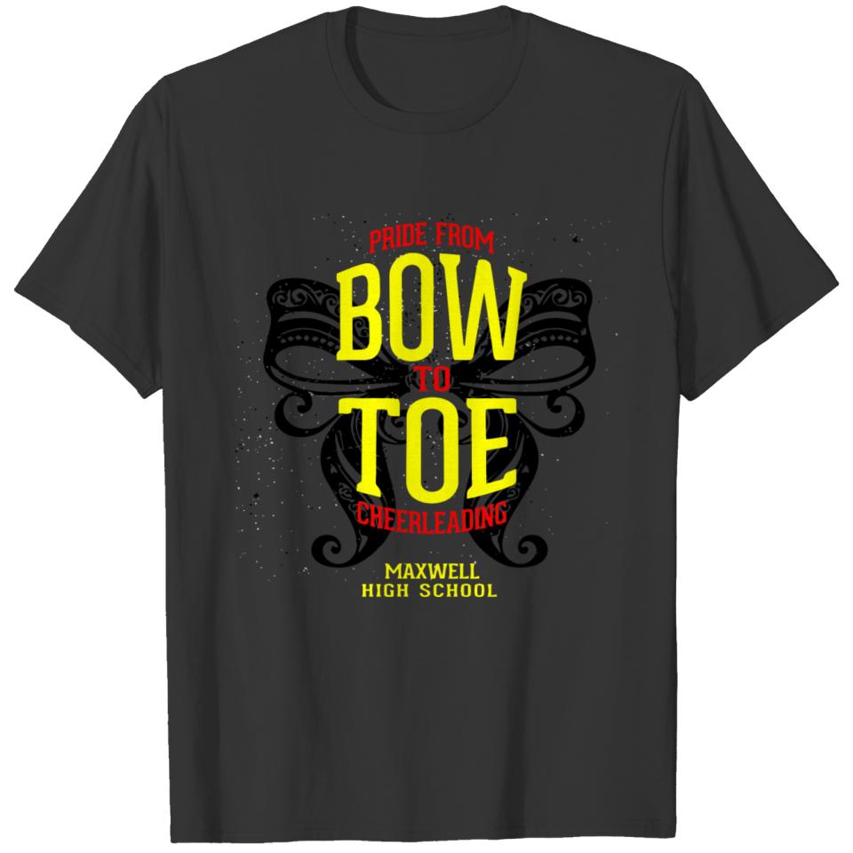PRIDE FROM BOW TO TOE CHEERLEADING MAXWELL HIGH SC T-shirt
