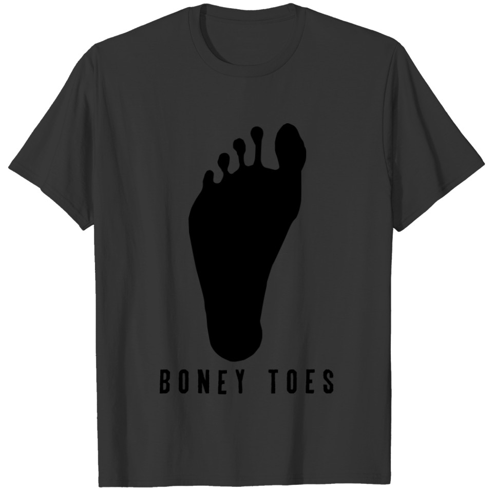 boney toes black small T-shirt